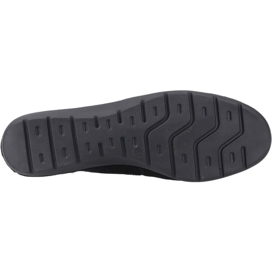 Hush Puppies Shelby Suède Dames Zwarte Instappers - Image 3