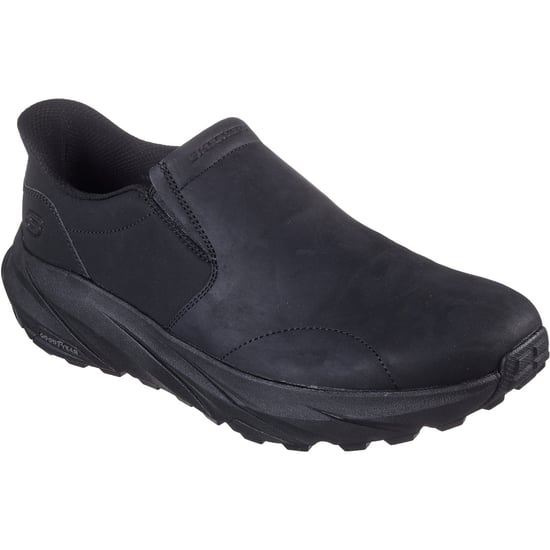 Skechers Conner Rayne Leren Heren Zwarte Instappers - Image 1