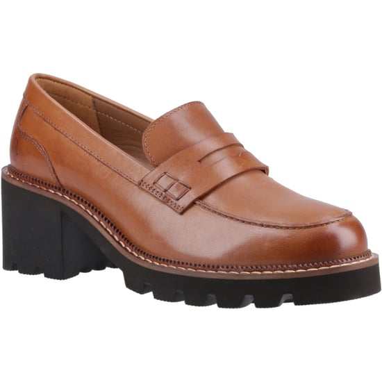 Hush Puppies Giavanna Leren Dames Tan Mocassins - Image 1