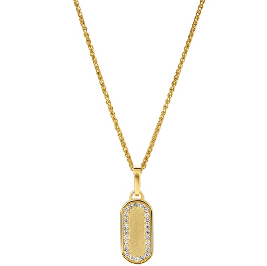 Orphelia 'Malaga' Women's 925 Sterling Silver Set: Necklace + Earrings + Ring - Gold SET-7573/G - Image 5