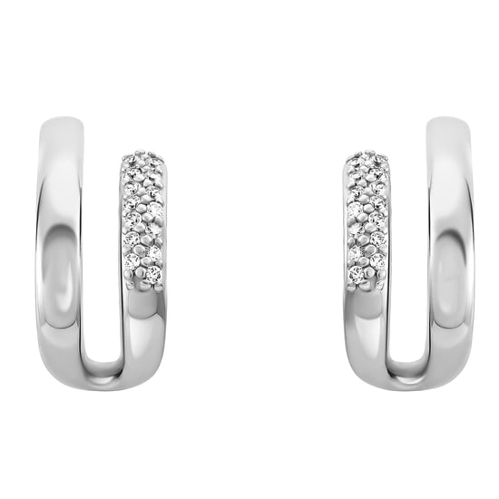 Orphelia 'Emily' Women's 925 Sterling Silver Set: Earrings + Ring - Silver SET-7581 - Image 2