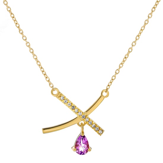 Orphelia 'Charlotte' Women's 925 Sterling Silver Set: Necklace + Earrings + Ring - Gold SET-7580/A - Image 2