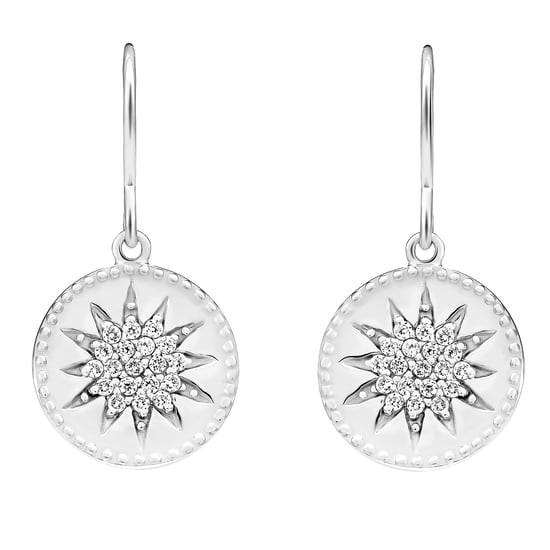 Orphelia 'Shine' Dames 925 Sterling Zilveren Set: Ketting + Oorbellen + Ring - Zilver SET-7576 - Image 3