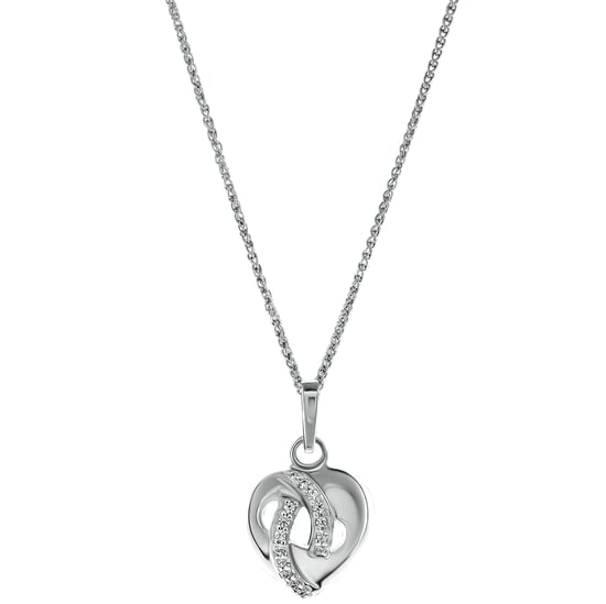 Orphelia 'Amore' Dames 925 Sterling Zilveren Set: Halsketting + Oorbellen + Ring - Zilver SET-7577 - Image 3