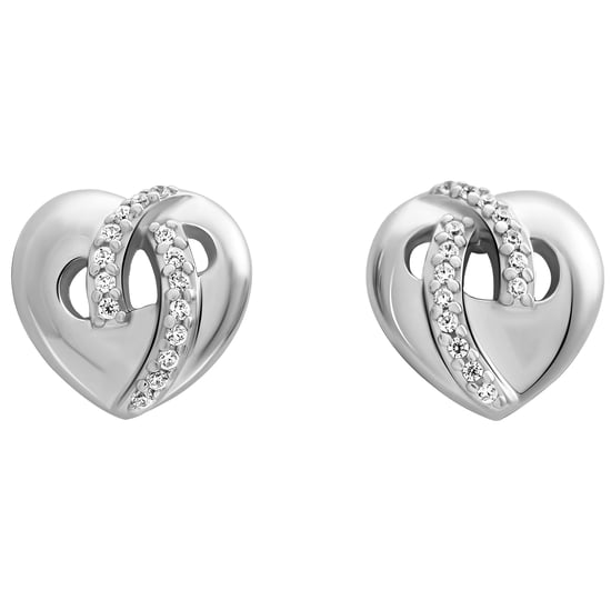 Orphelia 'Amore' Dames 925 Sterling Zilveren Set: Halsketting + Oorbellen + Ring - Zilver SET-7577 - Image 4