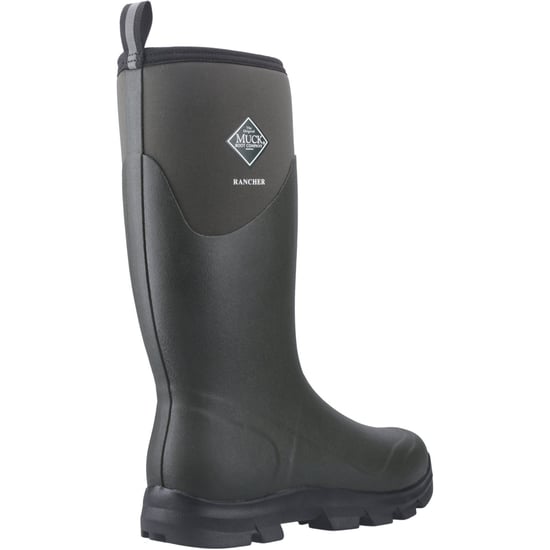 Muck Boots Rancher Rubber Heren Winterkniehoge Laarzen in Stoffige Olijf/Zwart - Image 2