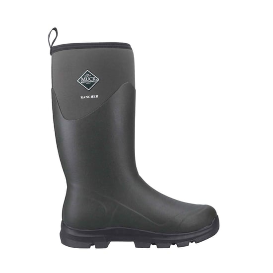 Muck Boots Rancher Rubber Heren Winterkniehoge Laarzen in Stoffige Olijf/Zwart - Image 6