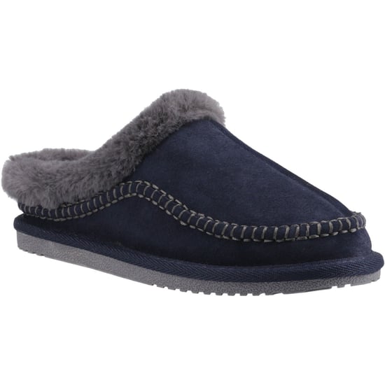 Hush Puppies Anika Suede Women's Navy Slippers - Image 1