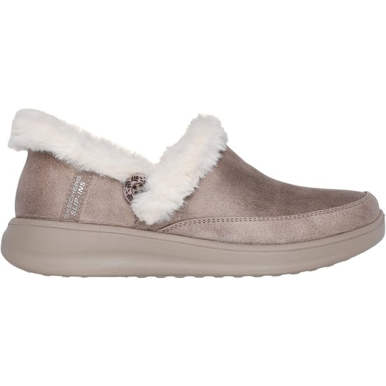 Skechers Cozy Escape Textil Damtofflor Taupe - Image 5