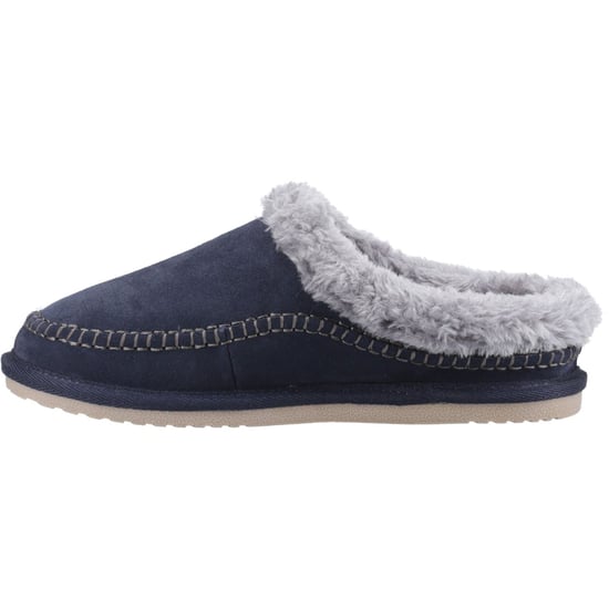 Hush Puppies Atticus Suede Men's Navy Slippers - Image 4