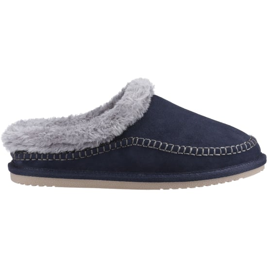 Hush Puppies Atticus Suede Men's Navy Slippers - Image 5