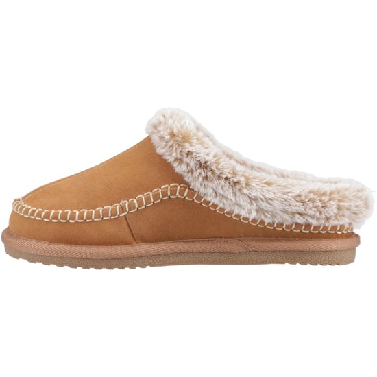 Hush Puppies Anika Suede Women's Tan Slippers - Image 4