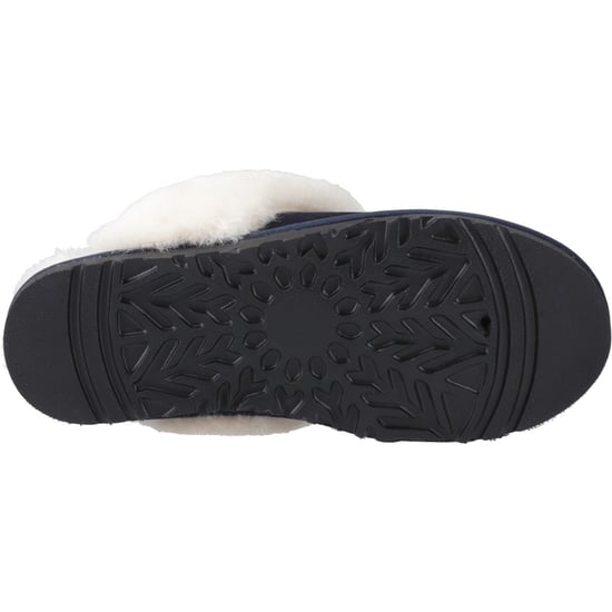Hush Puppies Samantha Dames Suède Navy Slippers - Image 3