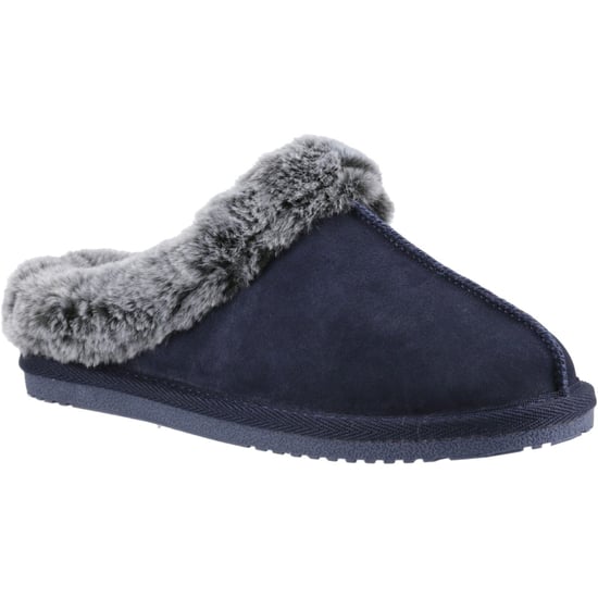 Hush Puppies Amara Suede Women's Navy Slippers - Image 1