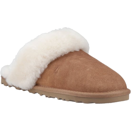 Hush Puppies Samantha Suede Women's Tan Slippers - Image 1