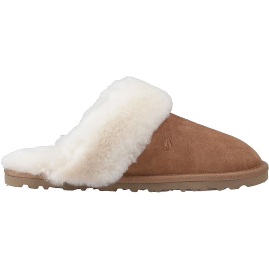 Hush Puppies Samantha Suede Women's Tan Slippers - Image 5