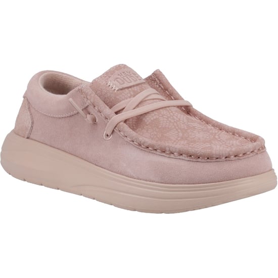 HEYDUDE Wendy COMF Dames Moccasins Schoenen Van Suède In Roségrijs - Image 1
