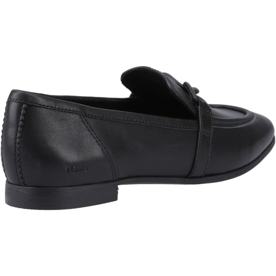 TOMS Lynette Leather Women's Black Loafers - Image 2