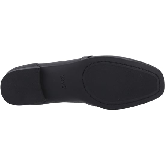 TOMS Lynette Leather Women's Black Loafers - Image 3