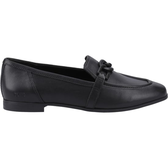 TOMS Lynette Leather Women's Black Loafers - Image 5
