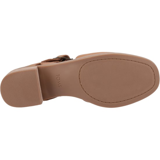 TOMS Jaclyn Läder Dam Brown Sugar Rund Slingback Skor - Image 3