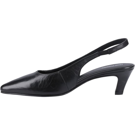 Hush Puppies Nahla Damernas Svarta Spetsiga Slingback Skor I Läder - Image 4