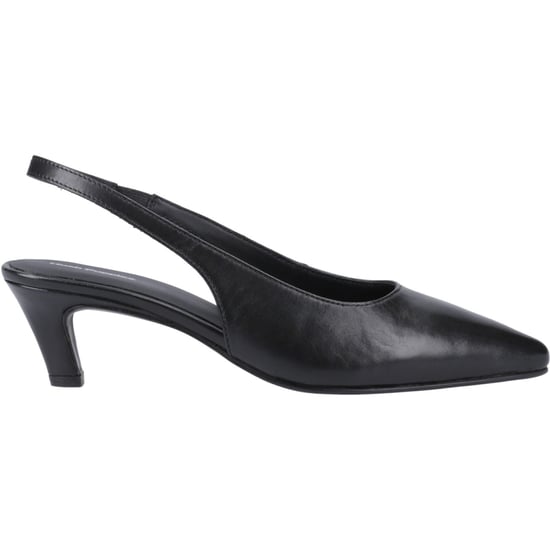 Hush Puppies Nahla Damernas Svarta Spetsiga Slingback Skor I Läder - Image 5
