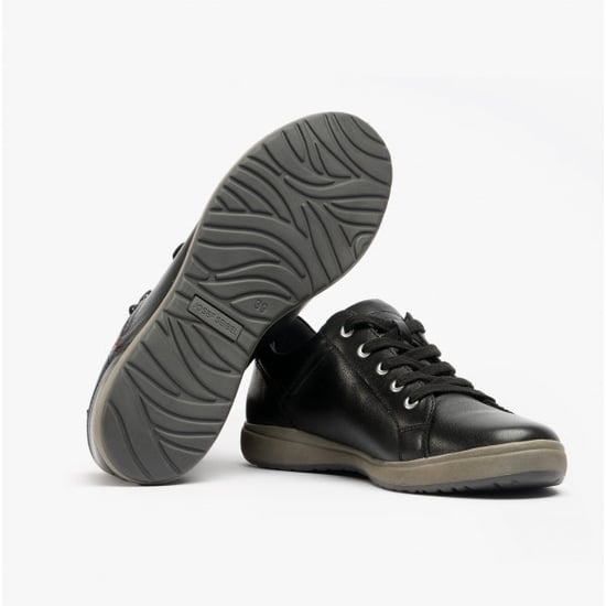 Josef Seibel Caren 12 Dames Leren Sneakers Zwart - Image 2