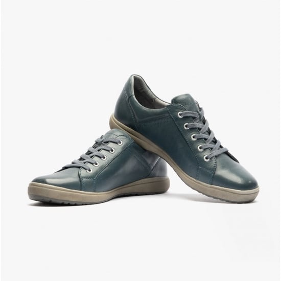 Josef Seibel Caren 12 Dames Leren Sneakers Ocean - Image 4