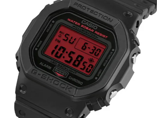 Casio G-shock Men's Black Watch DW-5600BBR-1ER - Image 2