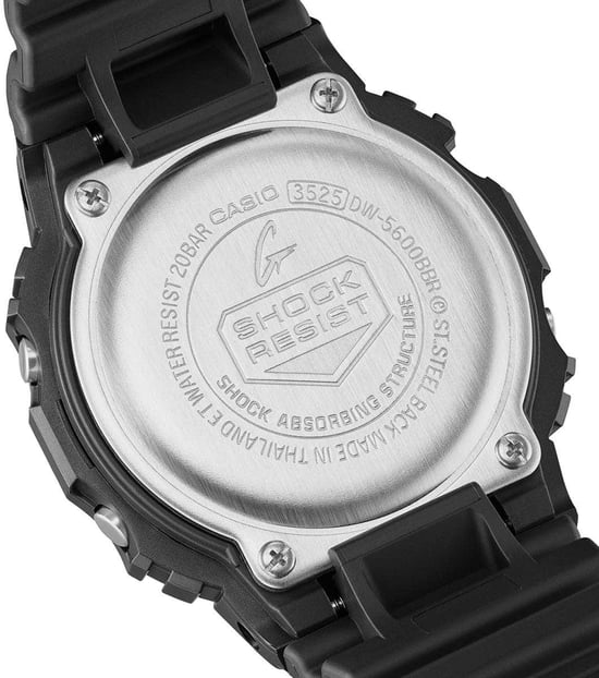 Casio G-shock Men's Black Watch DW-5600BBR-1ER - Image 3