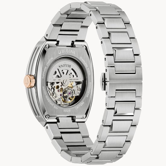 Bulova Maquina Heren Horloge Zilverkleurig 98A319 - Image 2