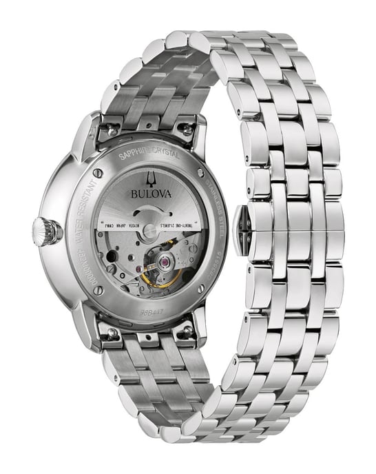 Bulova Hudson Heren Horloge Zilverkleurig 96B447 - Image 2