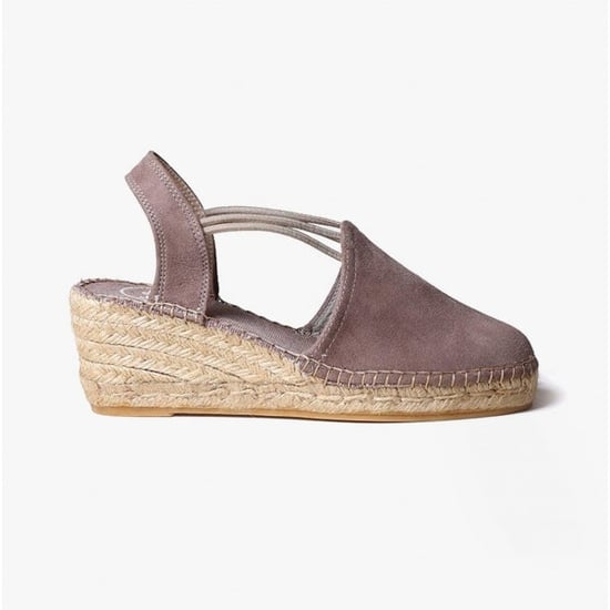 Toni Pons Tremp Womens Suede Wedge Espadrilles Taupe - Image 1