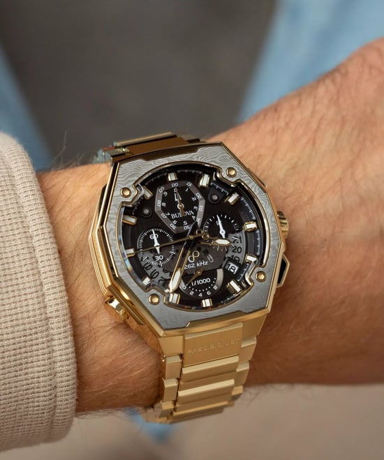 Bulova Series X Se Heren Horloge Goudkleurig 98B429 - Image 4