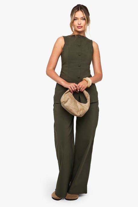 Super Stretch Wide Leg Trousers - Image 1