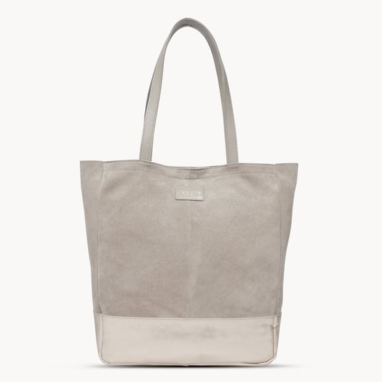 PAIGE' Metallic + Suede Real Leather Tote Bag - Image 1