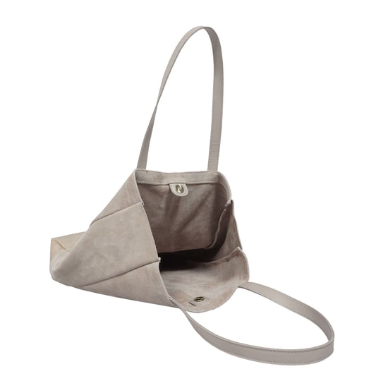 PAIGE' Metallic + Suede Real Leather Tote Bag - Image 6