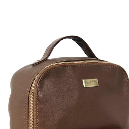 ANGEL' Nappa Full Grain Leather Zip-top Backpack - Image 3