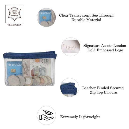 DINAH' Transparent Zip Top Coin Purse - Image 4