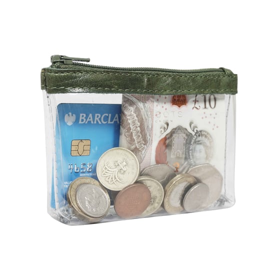 DINAH' Transparent Zip Top Coin Purse - Image 3
