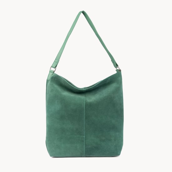 'TINA' Suede Real Leather Unlined Slouchy Shopper Tote Bag - Image 1