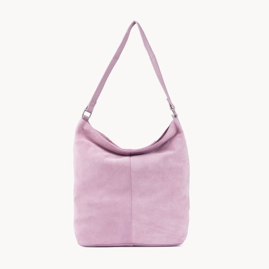 'TINA' Suede Real Leather Unlined Slouchy Shopper Tote Bag - Image 1