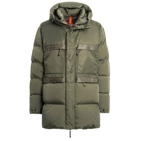 Parajumpers Venture Thyme Green Long Hooded Down Jacket - Image 1