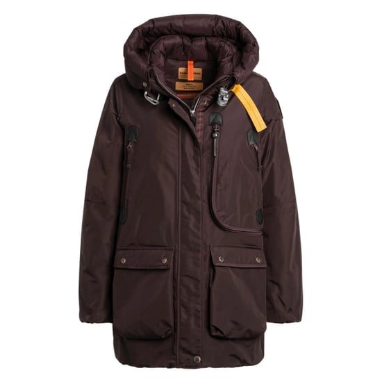 Parajumpers Maud Obsidian Donkerbruin Lang Donsjack - Image 1