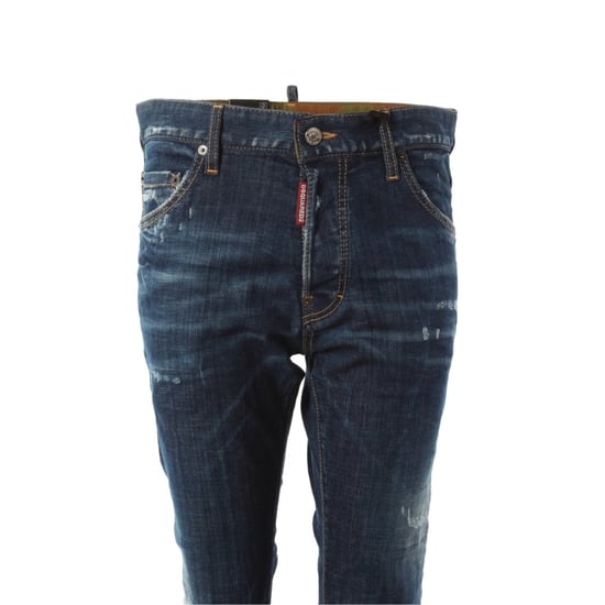 Dsquared2 Cool Guy Cropped Dark Blue Denim Pants - Image 4