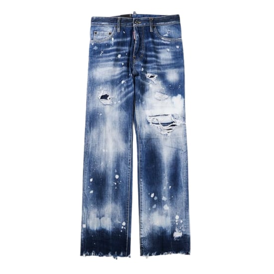 Dsquared2 Roadie Jean Blauwe Versleten Denim Broek - Image 1