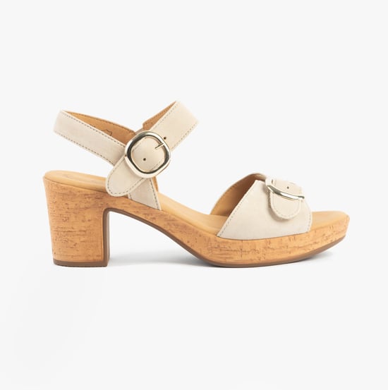 Gabor Fantastica Womens Sandals Oak Suede - Image 1