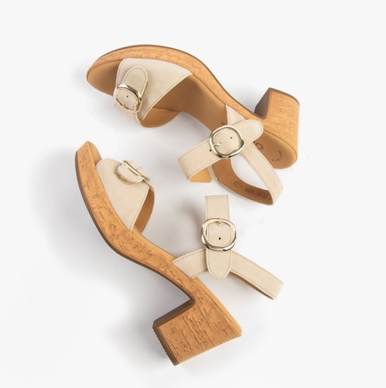 Gabor Fantastica Womens Sandals Oak Suede - Image 2