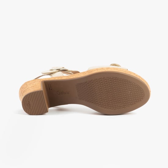 Gabor Fantastica Womens Sandals Oak Suede - Image 3